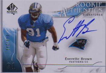 2009 SP Authentic #359 Everette Brown Front