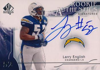 2009 SP Authentic #363 Larry English Front