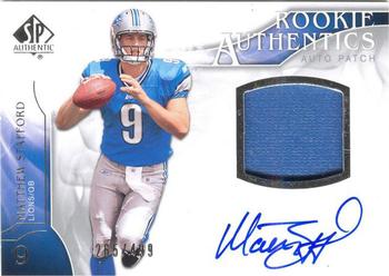 2009 SP Authentic #403 Matthew Stafford Front