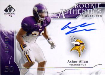 2009 SP Authentic #301 Asher Allen Front
