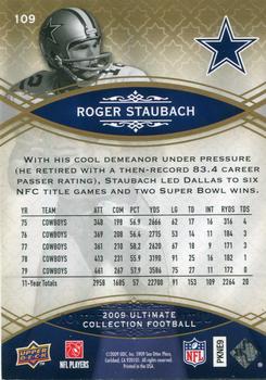 2009 Upper Deck Ultimate Collection #109 Roger Staubach Back