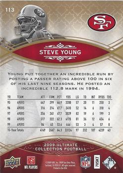 2009 Upper Deck Ultimate Collection #113 Steve Young Back