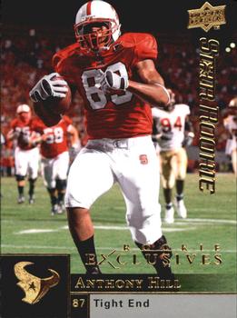 2009 Upper Deck Rookie Exclusives #72 Anthony Hill Front