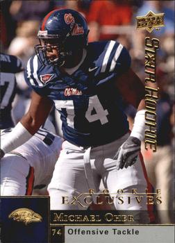 2009 Upper Deck Rookie Exclusives #74 Michael Oher Front