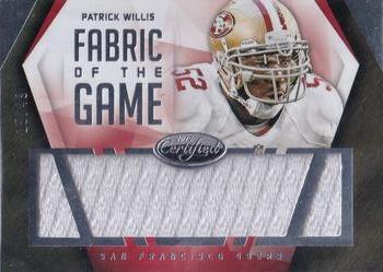 2014 Panini Certified - Fabric of the Game #F-PW Patrick Willis Front
