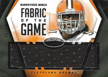 2014 Panini Certified - Fabric of the Game #F-BM Barkevious Mingo Front