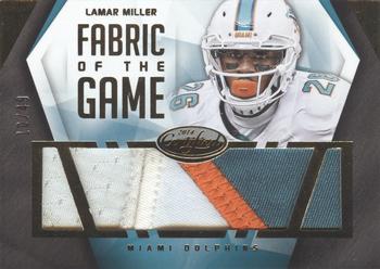 2014 Panini Certified - Fabric of the Game Prime #F-LM Lamar Miller Front