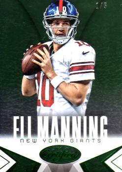 2014 Panini Certified - Mirror Green #63 Eli Manning Front