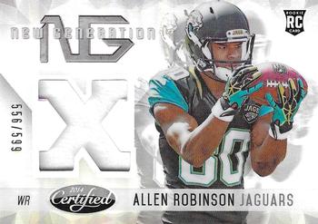 2014 Panini Certified - New Generation Materials #NG-AR Allen Robinson Front