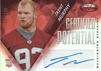 2014 Panini Certified - Potential Autographs Mirror Red #P-MU Trent Murphy Front