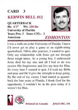 1995 JOGO - Athletes in Action #3 Kerwin Bell Back