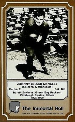 1975 Fleer Football Patches #13 John McNally Front