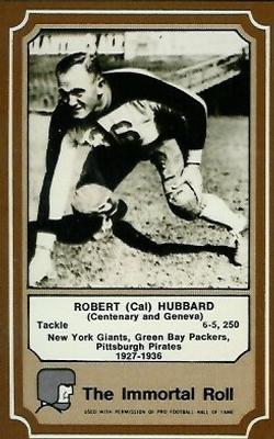 1975 Fleer Football Patches #17 Cal Hubbard Front