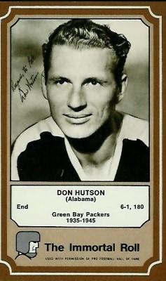 1975 Fleer Football Patches #18 Don Hutson Front