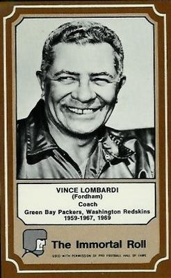 1975 Fleer Football Patches #32 Vince Lombardi Front