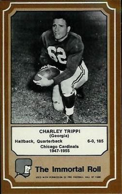 1975 Fleer Football Patches - Immortal Roll #43 Charley Trippi Front