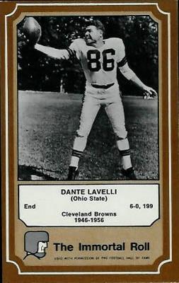 1975 Fleer Football Patches #58 Dante Lavelli Front