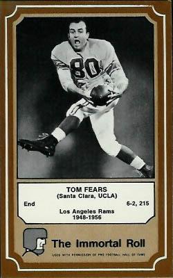 1975 Fleer Football Patches #72 Tom Fears Front