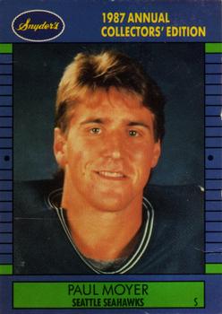 1987 Snyder's Seattle Seahawks #8 Paul Moyer Front