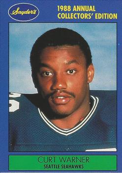 1988 Snyder's Seattle Seahawks #2 Curt Warner Front