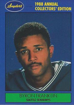 1988 Snyder's Seattle Seahawks #3 Byron Franklin Front