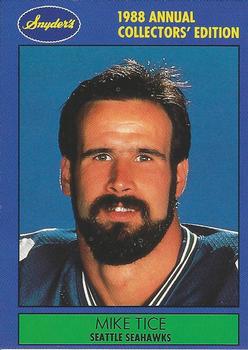 1988 Snyder's Seattle Seahawks #5 Mike Tice Front