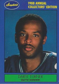 1988 Snyder's Seattle Seahawks #6 Daryl Turner Front
