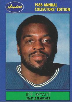 1988 Snyder's Seattle Seahawks #9 Jeff Bryant Front