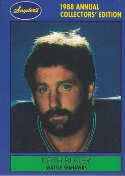 1988 Snyder's Seattle Seahawks #10 Keith Butler Front