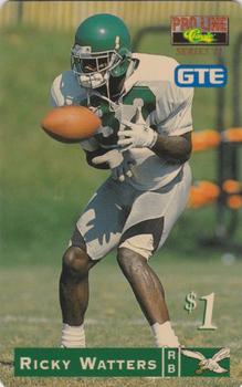 1995 Pro Line Series II - Phone Cards $1 #15 Ricky Watters Front