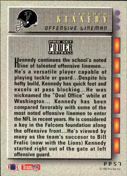 1993 Pro Set Power Update - Power Prospects #PP57 Lincoln Kennedy Back