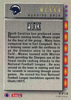 1993 Pro Set Power Update - Power Prospects Gold #PP18 Natrone Means Back