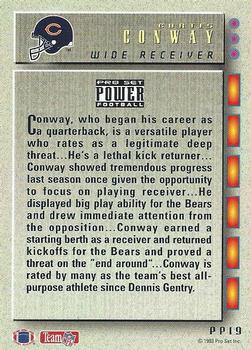 1993 Pro Set Power Update - Power Prospects Gold #PP19 Curtis Conway Back