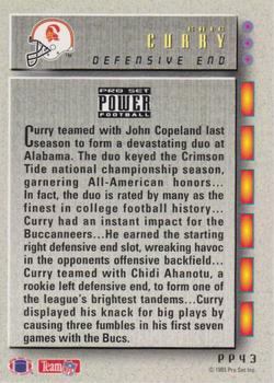1993 Pro Set Power Update - Power Prospects Gold #PP43 Eric Curry Back