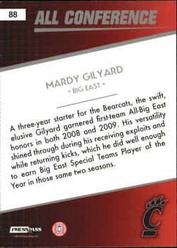 2010 Press Pass #88 Mardy Gilyard Back
