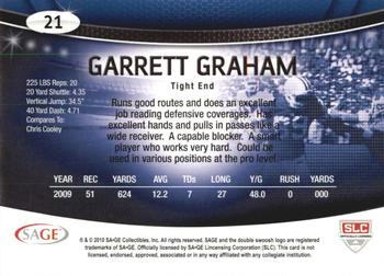2010 SAGE #21 Garrett Graham Back