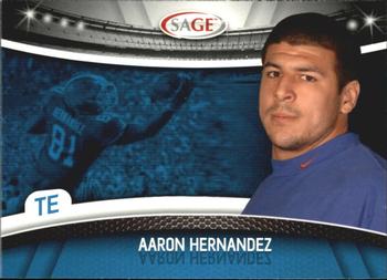 2010 SAGE #25 Aaron Hernandez Front