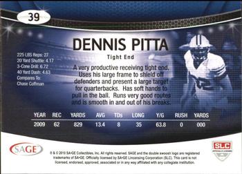 2010 SAGE #39 Dennis Pitta Back
