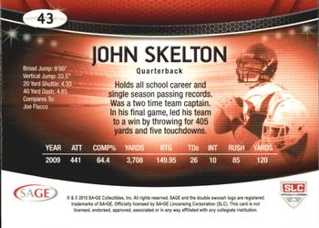 2010 SAGE #43 John Skelton Back