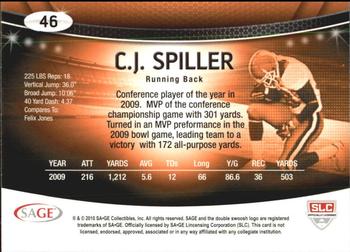 2010 SAGE #46 C.J. Spiller Back
