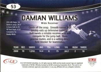 2010 SAGE #53 Damian Williams Back