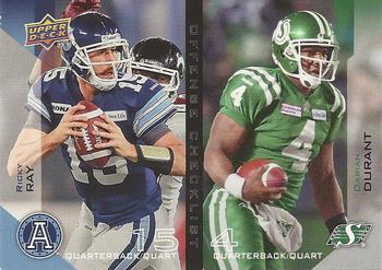 2014 Upper Deck CFL #100 Ricky Ray / Darian Durant Front