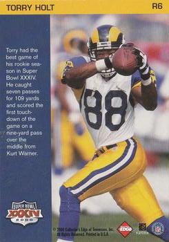 2000 Collector's Edge Super Bowl XXXIV #R6 Torry Holt Back