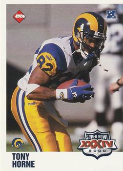 2000 Collector's Edge Super Bowl XXXIV #R7 Tony Horne Front