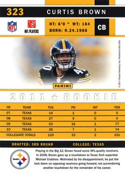 2011 Score - Updates #323 Curtis Brown Back