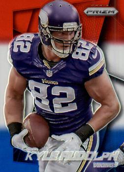 2014 Panini Prizm - Red White And Blue Prizm #95 Kyle Rudolph Front