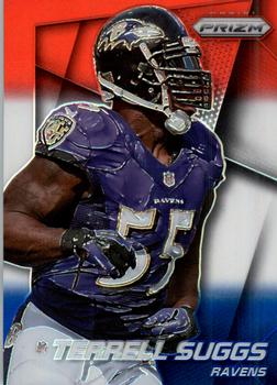 2014 Panini Prizm - Red White And Blue Prizm #132 Terrell Suggs Front
