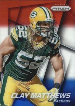 2014 Panini Prizm - Red White And Blue Prizm #133 Clay Matthews Front