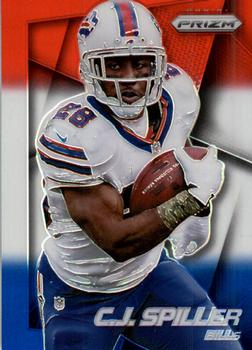 2014 Panini Prizm - Red White And Blue Prizm #139 C.J. Spiller Front