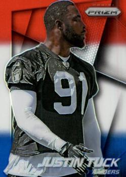 2014 Panini Prizm - Red White And Blue Prizm #182 Justin Tuck Front